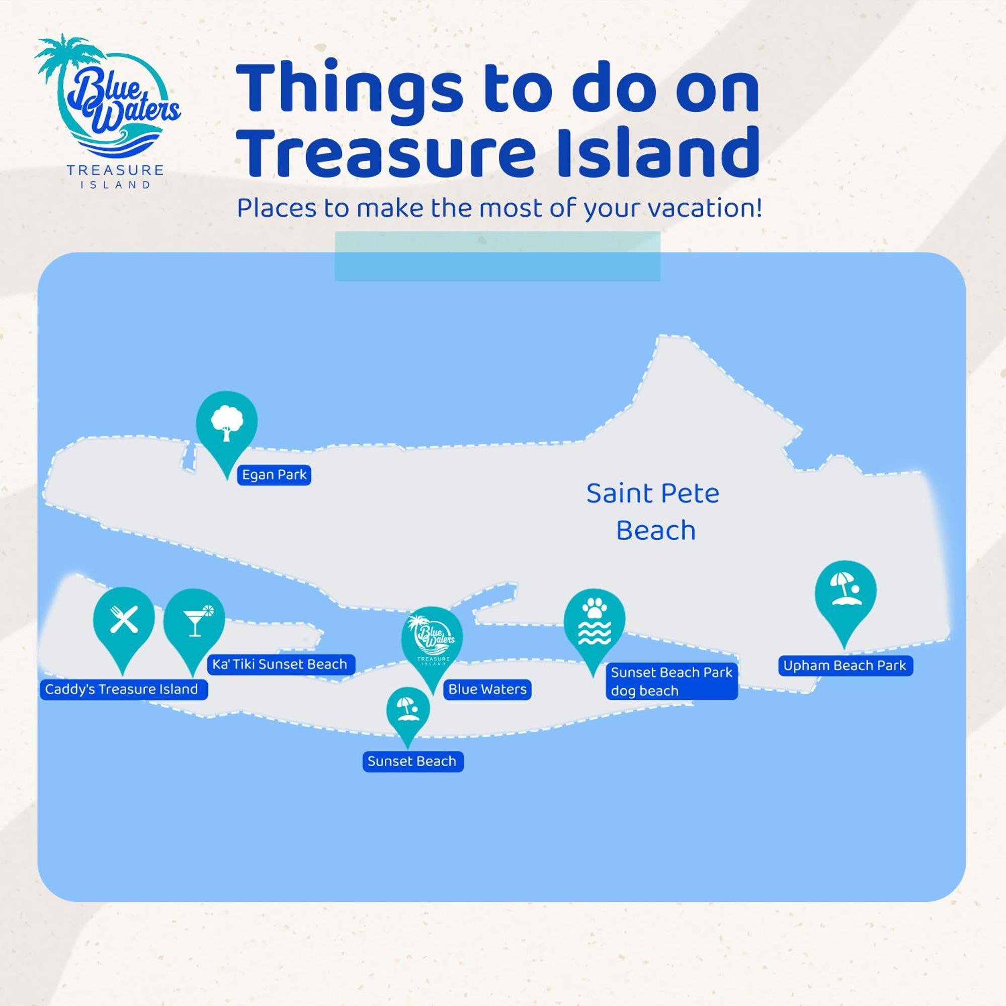 Hotel Blue Waters Treasure Island Esterno foto