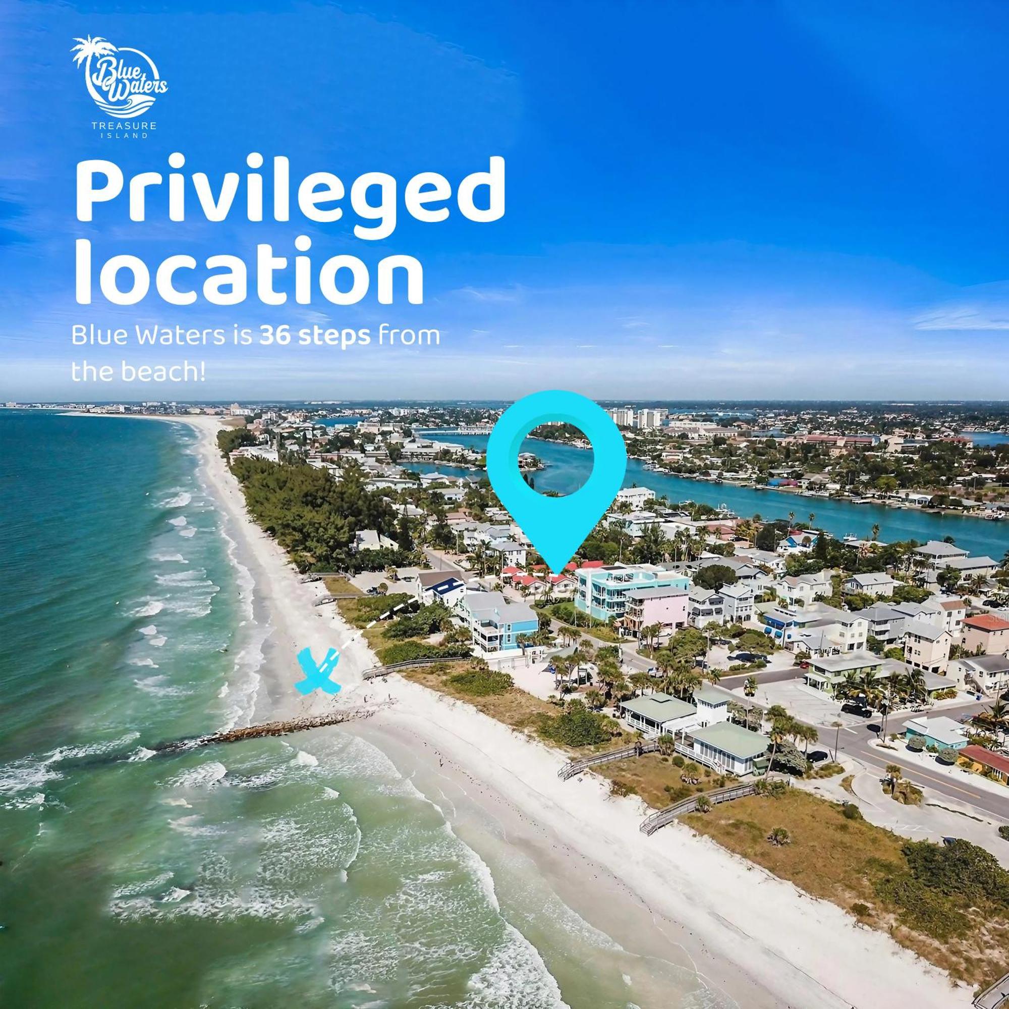 Hotel Blue Waters Treasure Island Esterno foto